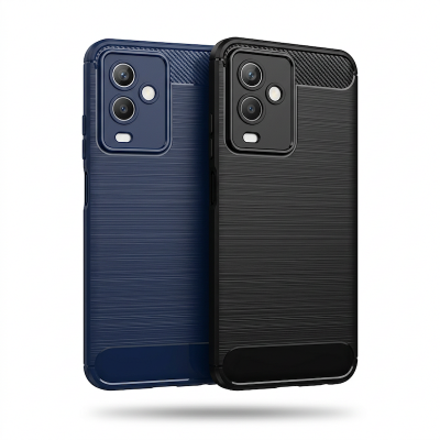 Picture of For Symphony Helio 80 Carbon Case Back Cover Ultra Thin Soft Luxury Square Liquid Silicone For Symphony Helio 80 Phone Case