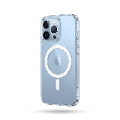 Picture of For iPhone 12 PRO MAX Magsafe Magnetic Wireless Charging Case Clear Shockproof Soft Silicone Protect Back Cover