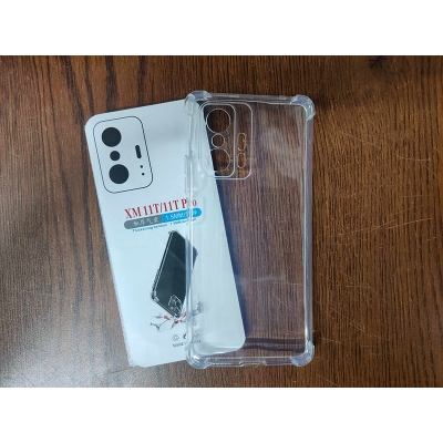 Picture of Xiaomi mi 11T 5g and the Xiaomi mi 11t pro 5g Edge-Reinforced Shockproof Cushion Back Clear