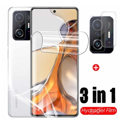 Picture of 3IN1 COMBO PACK FOR XIAOMI 11T / 11T PRO BACK POLY CAMERA LENS SCREEN PROTECTOR