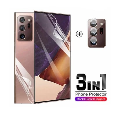 Picture of FOR SAMSUNG GALAXY NOTE 20 ULTRA 3IN1 COMBO PACK BACK POLY CAMERA LENS SCREEN PROTECTOR