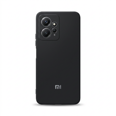 Picture of Premium Liquid Silicon Phone Case For Redmi Note 12 4G Luxury Liquid Silicone Protection Back Cover Soft Case - Camera