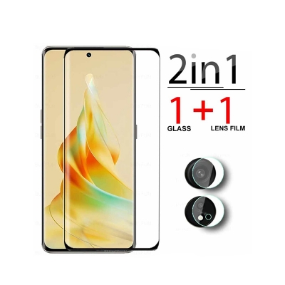 Picture of oppo reno 8t 4g 2in1 combo pack camera lens screen protector