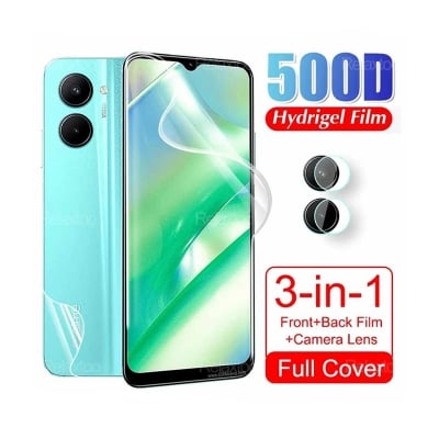 Picture of 3in1 combo pack for realme c33 back poly camera lens screen protector