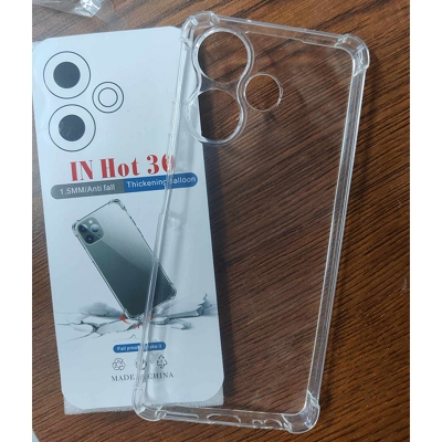 Picture of transparent back cover for infinix hot 30