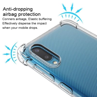 Picture of Samsung Galaxy A02 Soft Shock Proof Jelly Back Cover Transparent