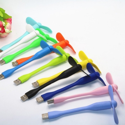 Picture of Mini USB Fan Flexible Bendable for Laptop Charger Portable Hand Tiny Cooler S-Shaped Fan For Computer Summer Gadget - 1 Piece