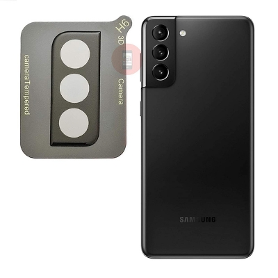 Picture of Samsung Galaxy S21 Plus Lens Shield Latest Generation Curvy Border Glass Membrane HD Tempered Glass Camera Full Lens Protector