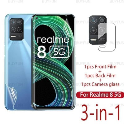 Picture of For Realme 8 5G 3-in-1 Combo Pack (Front Matte+Back Hydrogel Poly +Camera Lens)