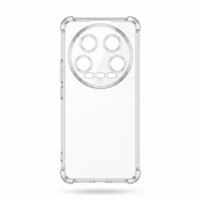 Picture of Clear Case for Xiaomi Mi 14 Ultra, Transparent Soft TPU Back Cover Corner Shockproof Airbag Camera Lens Protection (Clear)