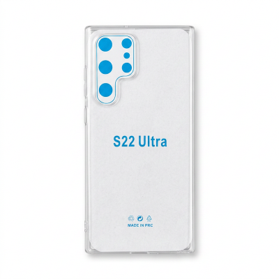 Picture of For Samsung Galaxy S22 Ultra 5GTransparent Case Flexible Clear Transparent Soft TPU Back Mobile Cover Case