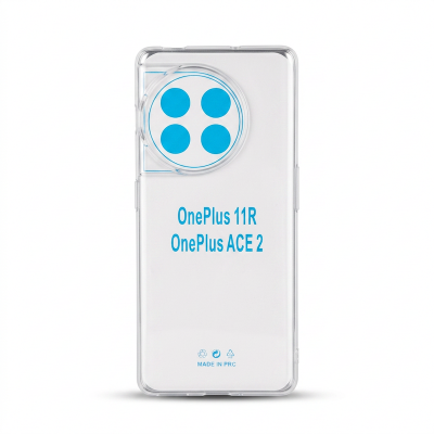 Picture of For OnePlus 11R Transparent Case Flexible Clear Transparent Soft TPU Back Mobile Cover Case
