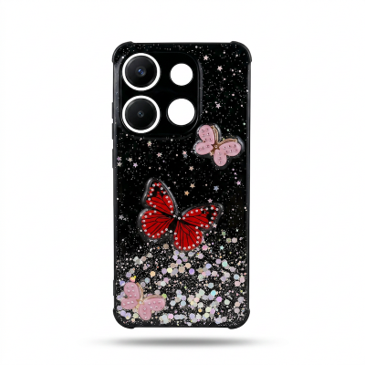 Picture of for tecno spark 10 pro lady butterfly back cover saprk 10 pro back cover