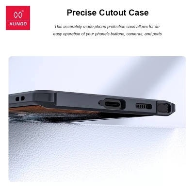 Picture of Xundd Protective Cover For Samsung Galaxy S22 Ultra 5G Cases Shockproof Airbag Bumper Soft Back Transparent Shell Covers