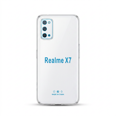 Picture of For Realme X7  Luxury Crystal Clear Case Soft Silicone Shockproof Transparent Shell TPU Back Cover realme X7