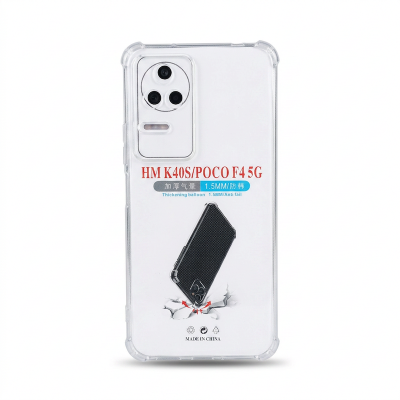 Picture of For Xiaomi Redmi K40s / Poco F4 5g Premium Silicone Case Crystal Clear Soft TPU Ultra-Thin Transparent Flexible Protective Mobile Phone Back Cover K40s/F45g