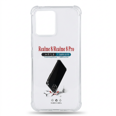 Picture of For Realme 8, Realme 8 Pro Soft Transparent Tpu Clear Longlasting Usable Mobile Phone Back Cover