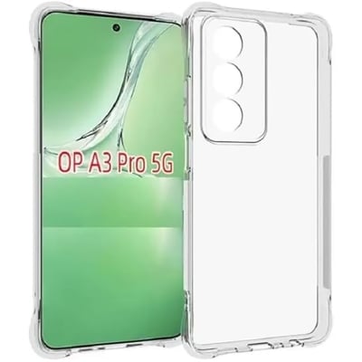 Picture of Transparent Crystal Clear Back Cover for [ Oppo A3 Pro 5G ] Back Cover | Shockproof Soft TPU Case - Transparent