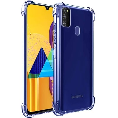Picture of For samsung galaxy M21 M30s Fashionury Transparent Back Case Cover (Soft & Flexible & Camera Protection Back Case)