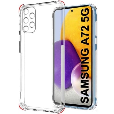 Picture of For Samsung Galaxy A72 5G Shockproof Bumper Case with Clear Soft TPU Protective Phone Cover for Samsung Galaxy A72 5G Anti-Scratch