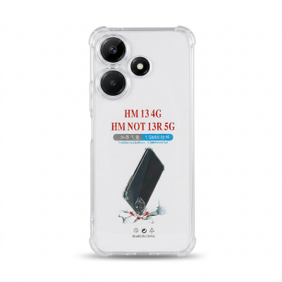 Picture of FOR REDMI 13 4G / NOTE 13R SOFT TRANSPARENT BACK COVER SHOCKPROOF BACK COVER