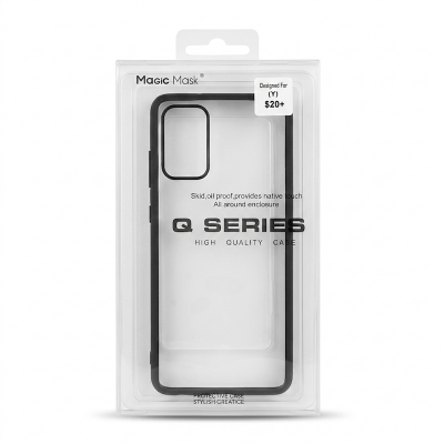 Picture of For Samsung Galaxy S20 Plus - Luxury Premium Quality Antibacterial Q Series Clear Glass Case Cover