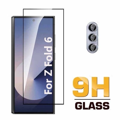 Picture of 2in1 Tempered Glass For Samsung Galaxy Z Fold6 5G Lens Screen Protector Samung ZFold6 Fold 6 ZFold 6 2024 Camera Protective Film