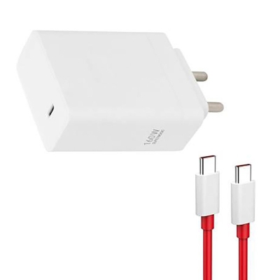 Picture of UXE 160 W SuperVOOC 8 A Wall Charger for Mobile with Detachable Cable  (Fast Charging Compatible OnepIus 12 | 11 | 10 | Nord | 2 | 3 | 4 | Fold, White, Cable Included)