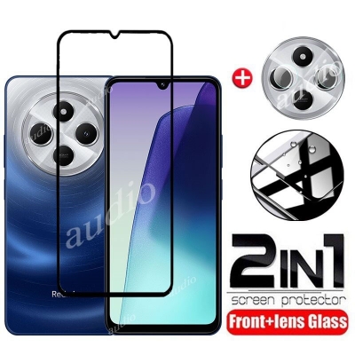 Picture of Redmi 14C 4G 2in1 Tempered Glass Film For Redmi 14C Redmi14C 4G 5G 2024 Screen Protector Soft HD Camera Lens Film For Redmy redmi 14c redmi14c Redmi 14c Redmi14c 4G Screen Protector Phone Film