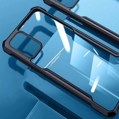 Picture of For Samsung Galaxy M21 M21s M30s Back Covers Luxury Transparent Crystal Ultra Thin Trendy Stylish Slim Shockproof Bumper Camera Protective Xund Covers In Black Color