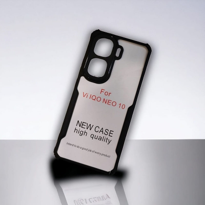 Picture of For Vivo iQOO Neo10 Edge-Reinforced Shockproof Cushion Back Clear Hybrid Transparent Hard Cover Casing