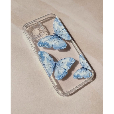 Picture of for iphone 13 /13 pro / 13 pro max soft butterfly printed back cover