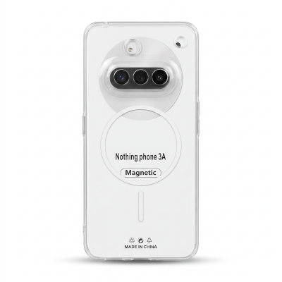 Picture of Anti Yellow Unique Case For Nothing Phone (3a) Clear Hard Transparent Magsafe Phone Back Cover Nothing Phone 3A