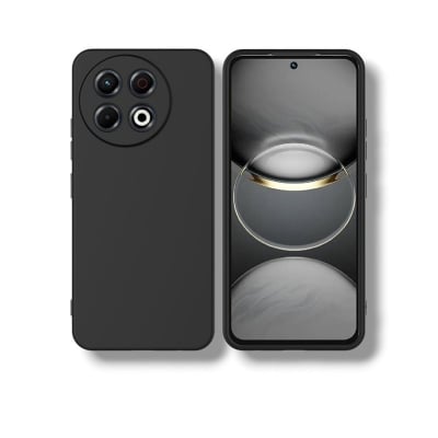 Picture of Tecno Spark 30 Pro Back Cover Soft Matt Official Clothe Inside Liquid Silicon Case Camera Protection Phone Case for Tecno Spark 30 Pro