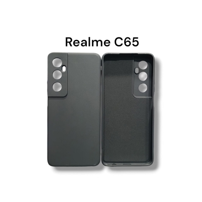 Picture of Realme C65 4G Back Cover Soft Official Clothe Inside Liquid Silicone Camera Protection Phone Case for Realme C65 4G