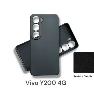Picture of Vivo Y200 4G Cover Soft Matt Liquid Silicon Official Clothe inside Camera Protection Phone Case For Vivo Y200 4G