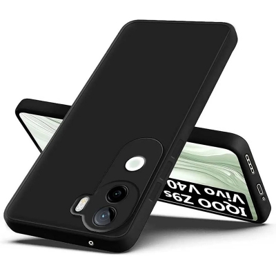 Picture of Vivo V40E 5G Back Cover Soft Matt Official Clothe Inside Liquid Silicon Case Camera Protection Phone Case for Vivo V40E 5G