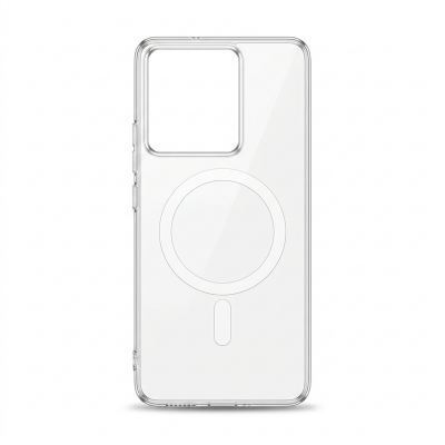 Picture of Magnetic Case For Xiaomi Redmi Note 13 4G Shockproof Magsafe Wireless Charging Clear Phone Cover