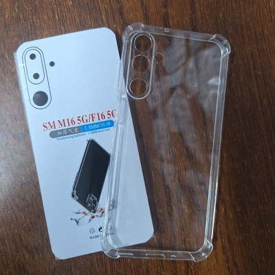 Picture of For Samsung Galaxy M56 5G / F56 5G Silicone Airbag cover Shockproof Transparent Protective Clear Back Cover TPU Case