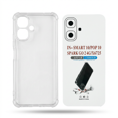 Picture of Infinix Smart 10/Pop 10  / SPARK GO 2 Premium Silicone Case Crystal Clear Soft TPU Ultra-Thin Transparent Flexible Protective Mobile Phone Back Cover