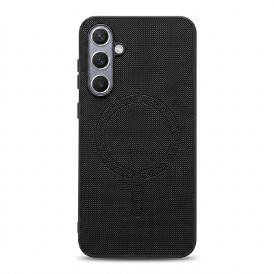 Picture of For Samsung Galaxy S24 FE Phone case Luxury Leather Solid Shockproof Back Cover