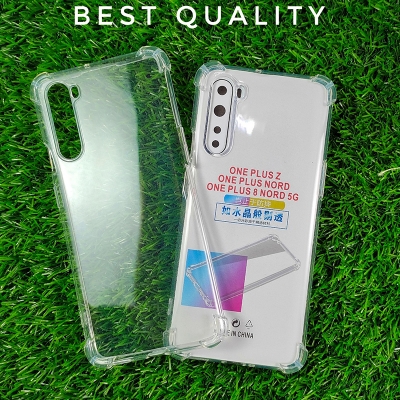 Picture of Oneplus Nord (6.44 inch) - Airbag Antishock - Drop Resistance - Flexible TPU Back Cover Case - With Camera Protection Bump