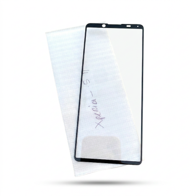 Picture of Full Tempered Glass for Sony Xperia 10 iii Full Adhesive Premium Quality Ultra Clear Anti-Scratch Anti-Oil Stain Screen Protector Edge Full Screen Coverage Glass Protector ( sony xperia 10 mark 3 )