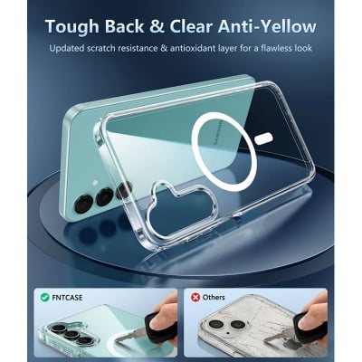 Picture of For Samsung Galaxy A16 5G Anti Yellow Ultra Thin HD Clear Hard PC Phone Case Transparent Back Cover