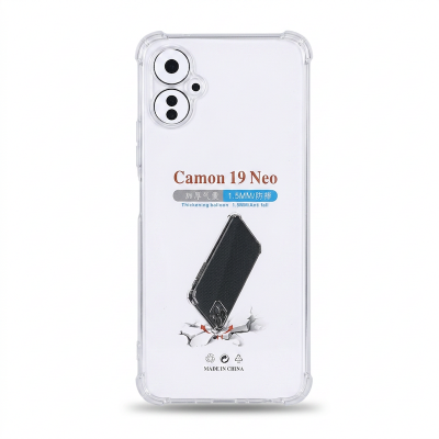 Picture of For Tecno Camon 19 Neo Clear Cover Soft Thin Anti-Scratches Crystal Case(Transparent)