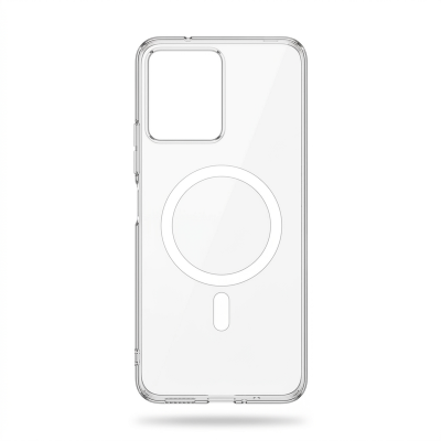 Picture of For Redmi 13c Anti yellow Magsafe clear plastic slim premium back cover