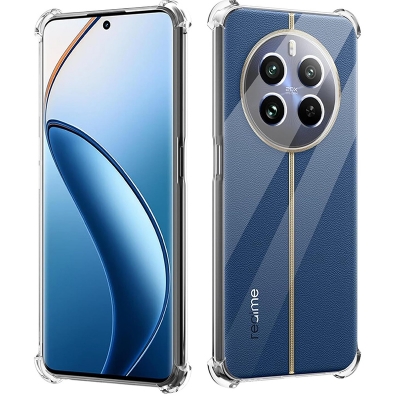 Picture of Realme 12 Plus/Realme Narzo 70 Pro/Realme Narzo 70/Realme P1 5G Premium Silicone Case Crystal Clear Soft TPU Ultra-Thin Transparent Flexible Protective Mobile Phone Back Cover