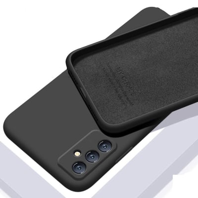 Picture of For Samsung Galaxy A34 5G Phone Case Camera protection Liquid Silicone Soft Gel Rubber Shockproof Cover For Samsung A34 Back Cover