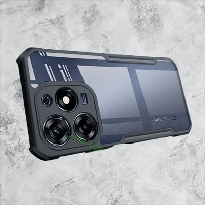 Picture of For Tecno Spark 10 Pro / Spark K17 Shockproof TPU Bumper Clear Acrylic Mobile Phone Case For Tecno Spark 10 Pro Back Cover