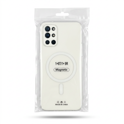 Picture of one plus 8T /9R Transparent Magnatic Magsafe Anti Yellow Clear Protective Phone Case back Cover